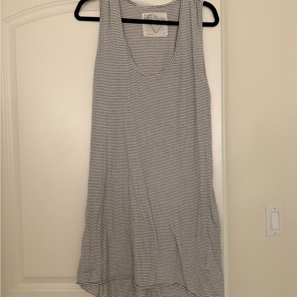 Frank & Eileen Tee Lab and Striped Boots at Home Sleeveless Tank Dress